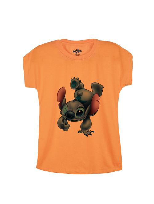 orange cotton tee - 14530877 - Very Small Image - 1