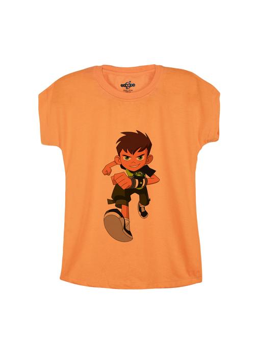 orange cotton t-shirt - 14530917 - Very Small Image - 1