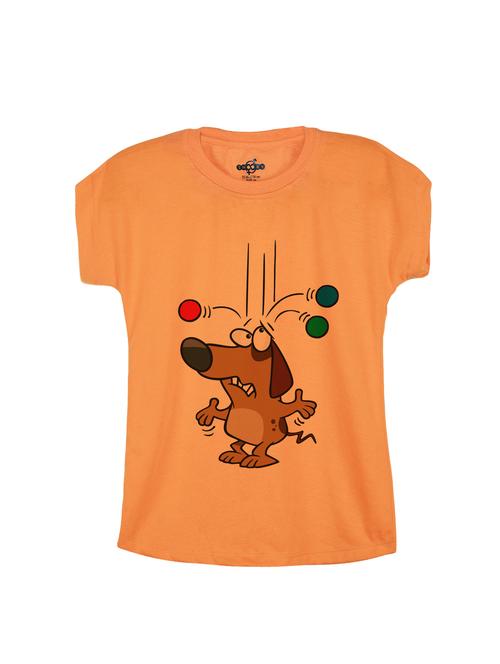 orange cotton tee - 14531007 - Standard Image - 1