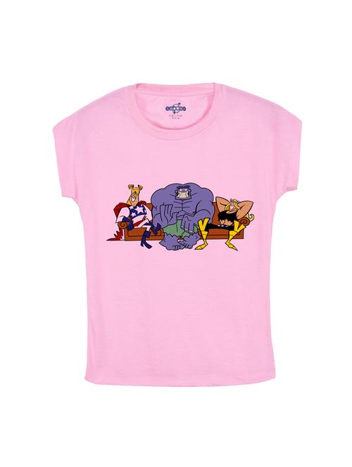 pink cotton tee - 14531013 - Standard Image - 1