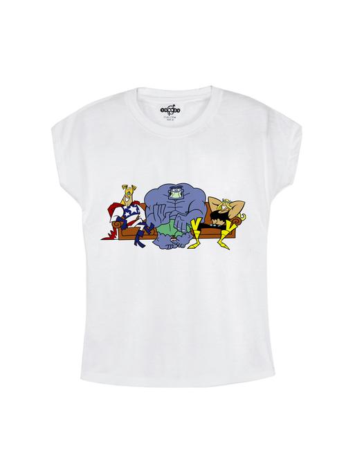 white cotton tee - 14531014 - Very Small Image - 1