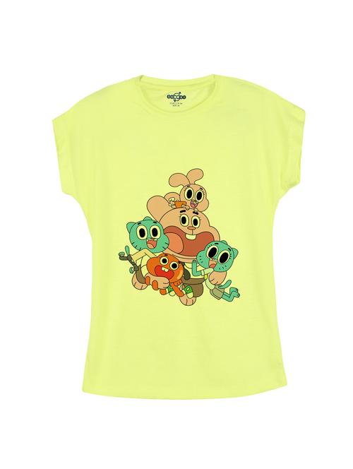 yellow cotton tee - 14531016 - Standard Image - 1