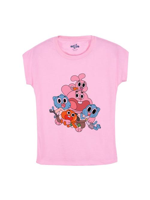 pink cotton tee - 14531018 - Standard Image - 1