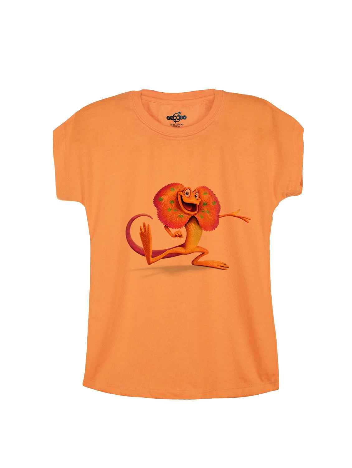 orange cotton tee - 14531027 - Zoom Image - 1