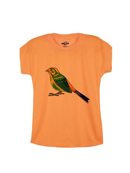 orange cotton tee - 14531052 - Standard Image - 1