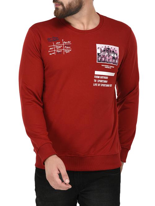 red fleece sweatshirt - 14531086 - Very Small Image - 1