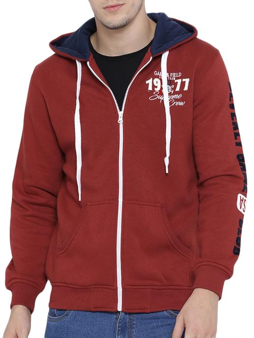 red fleece sweatshirt - 14531090 - Very Small Image - 1