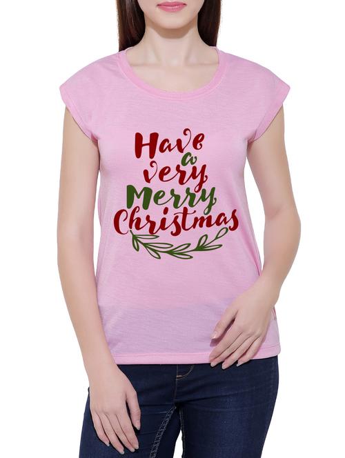 pink cotton blend tee - 14531105 - Standard Image - 1