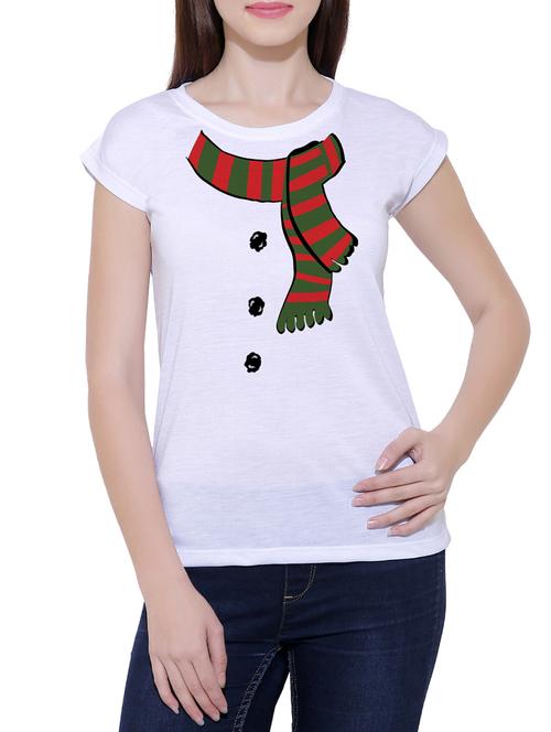white cotton blend tee - 14531114 - Standard Image - 1