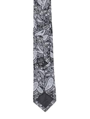 black micro fibre tie - 14531214 - Standard Image - 2