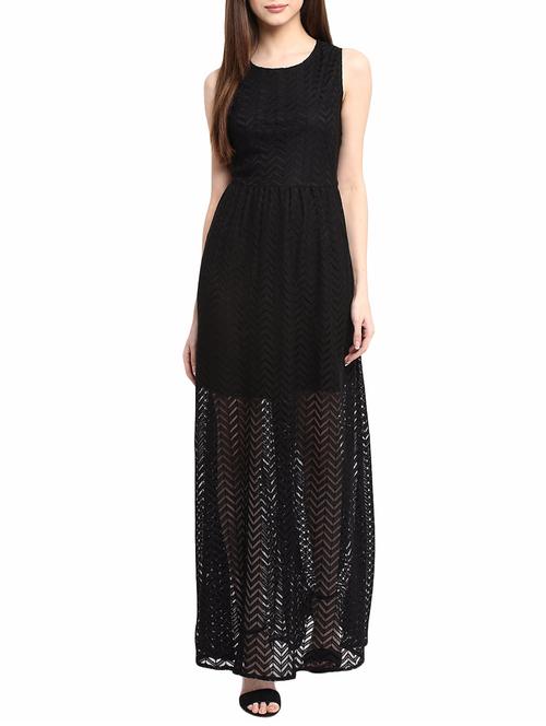 black maxi dress - 14531486 - Standard Image - 1