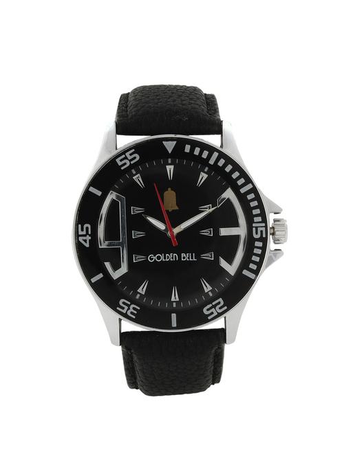 Golden Bell Black Analog Wrist Watch for Men - GB-0017 - 14531503 - Very Small Image - 1