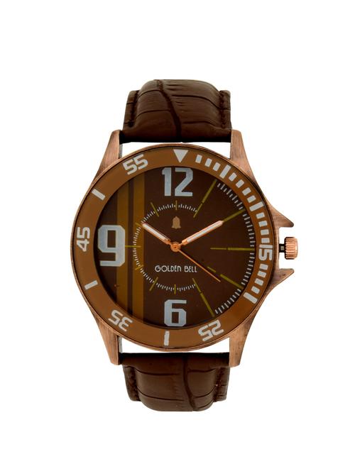 Golden Bell Brown Analog Wrist Watch for Men - GB-152 - 14531511 - Very Small Image - 1