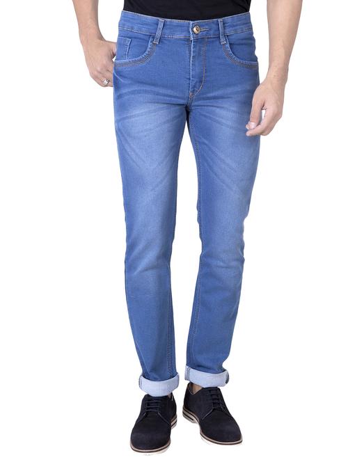 light blue denim washed jeans - 14531548 - Standard Image - 1