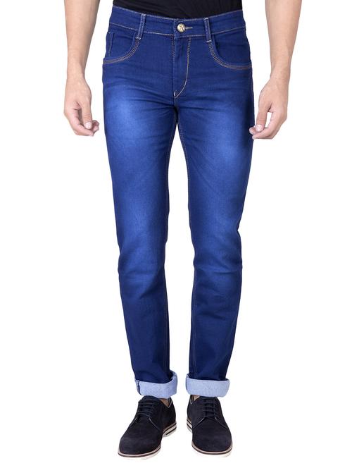 dark blue denim washed jeans - 14531550 - Standard Image - 1