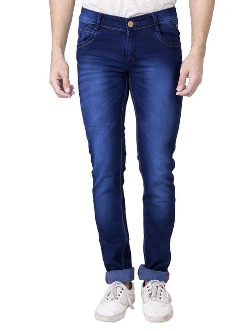 navy blue denim washed jeans - 14531560 - Very Small Image - 1