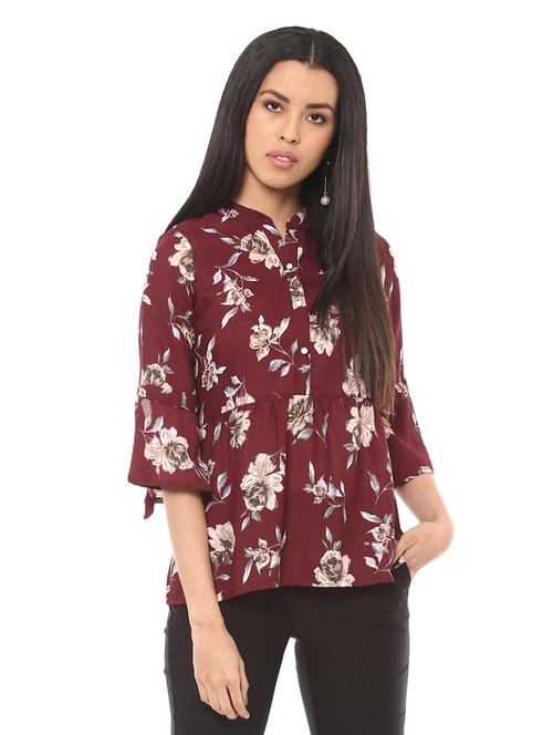 multi colored poly viscose top - 14531908 - Very Small Image - 1