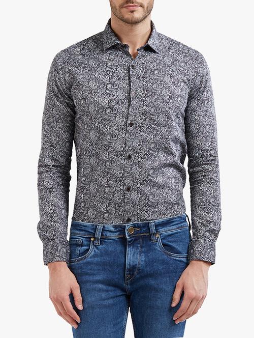 black cotton casual shirt - 14531939 - Very Small Image - 1