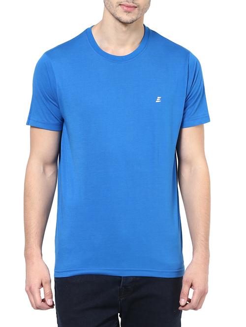 blue cotton t-shirt - 14531968 - Very Small Image - 1