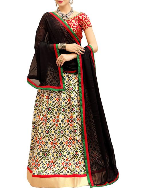 multicolored flared lehenga - 14531976 - Very Small Image - 1