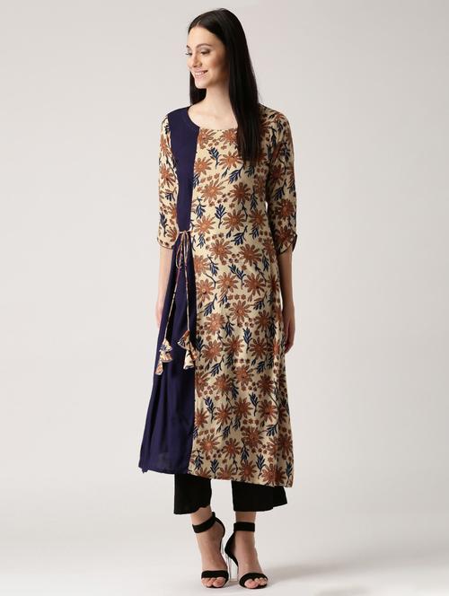 multi rayon aline kurta - 14532267 - Very Small Image - 1