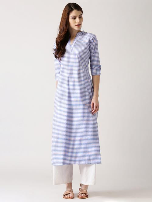 multi cotton straight kurta - 14532349 - Very Small Image - 1