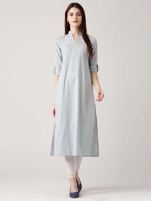 multi cotton straight kurta - 14532351 - Very Small Image - 1