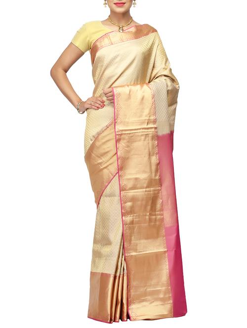 gold silk mysore saree - 14532454 - Very Small Image - 1