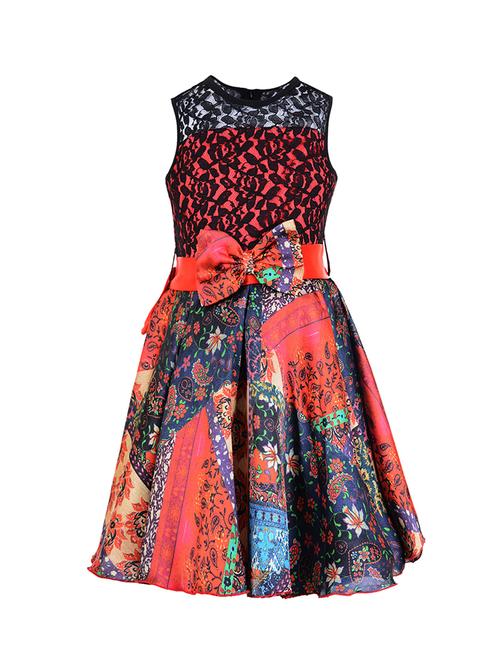 multi polyester frock - 14532491 - Standard Image - 1