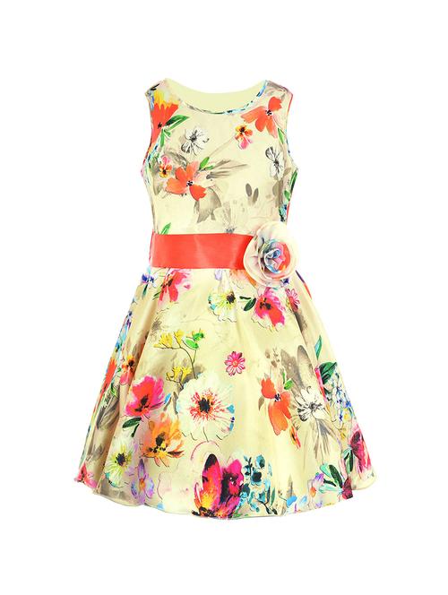 beige polyester frock - 14532499 - Standard Image - 1