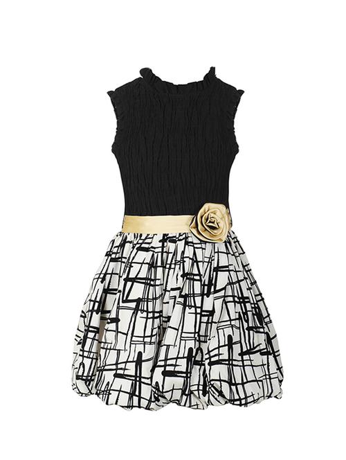 black polyester frock - 14532501 - Standard Image - 1