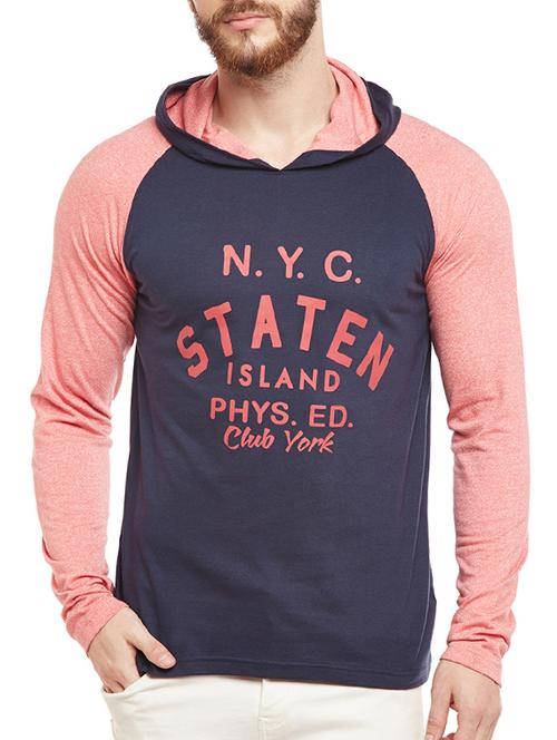 navy blue cotton raglan t-shirt - 14532519 - Very Small Image - 1