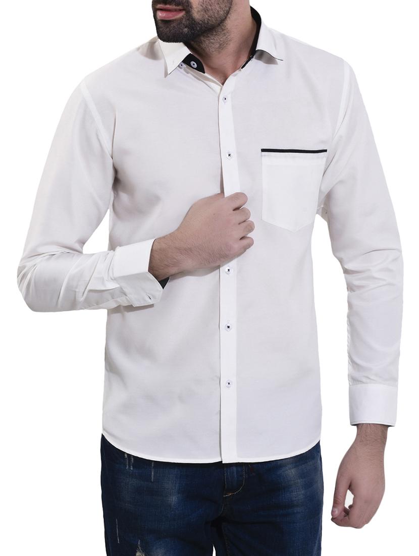 white cotton casual shirt - 14532794 - Zoom Image - 1