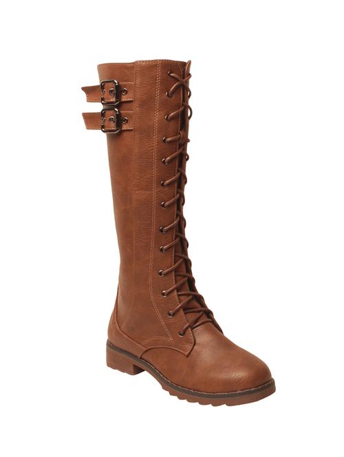 tan knee length boot - 14533150 - Very Small Image - 1
