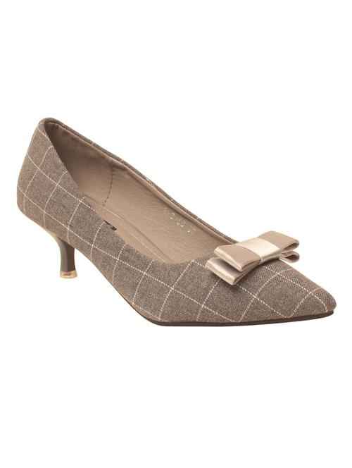 grey faux leather slip on pumps - 14533159 - Very Small Image - 1