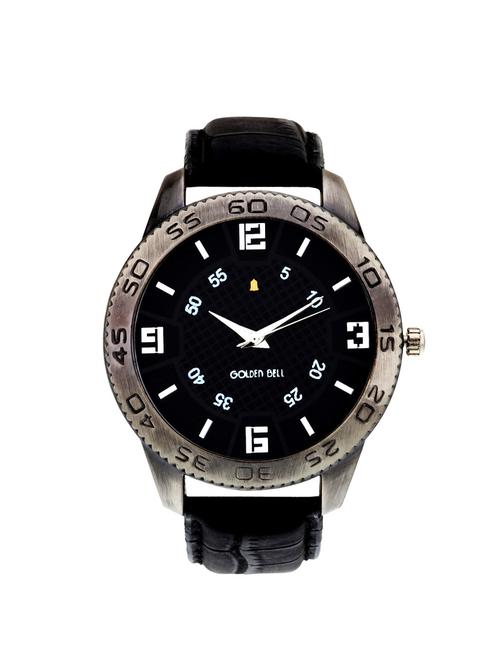 Golden Bell Black Dial Analog Wrist Watch for Men - GB-220 - 14533176 - Very Small Image - 1
