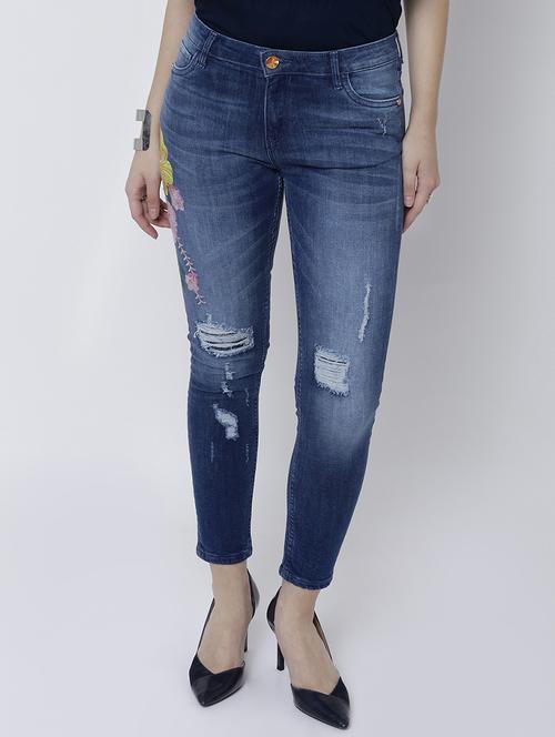 blue cotton jeans - 14533178 - Very Small Image - 1