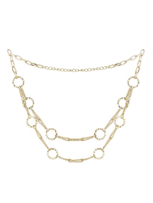 gold metal chain necklace - 14533196 - Very Small Image - 1