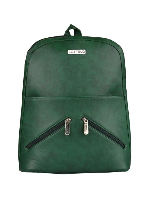 green leatherette fashion backpack - 14533587 - Very Small Image - 1