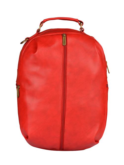 red leatherette fashion backpack - 14533591 - Standard Image - 1