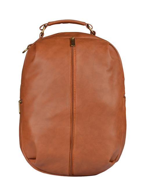 tan leatherette fashion backpack - 14533593 - Very Small Image - 1