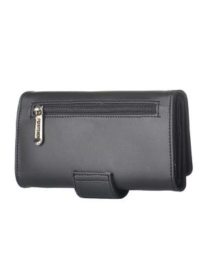 black leatherette regular clutch - 14533596 - Standard Image - 2