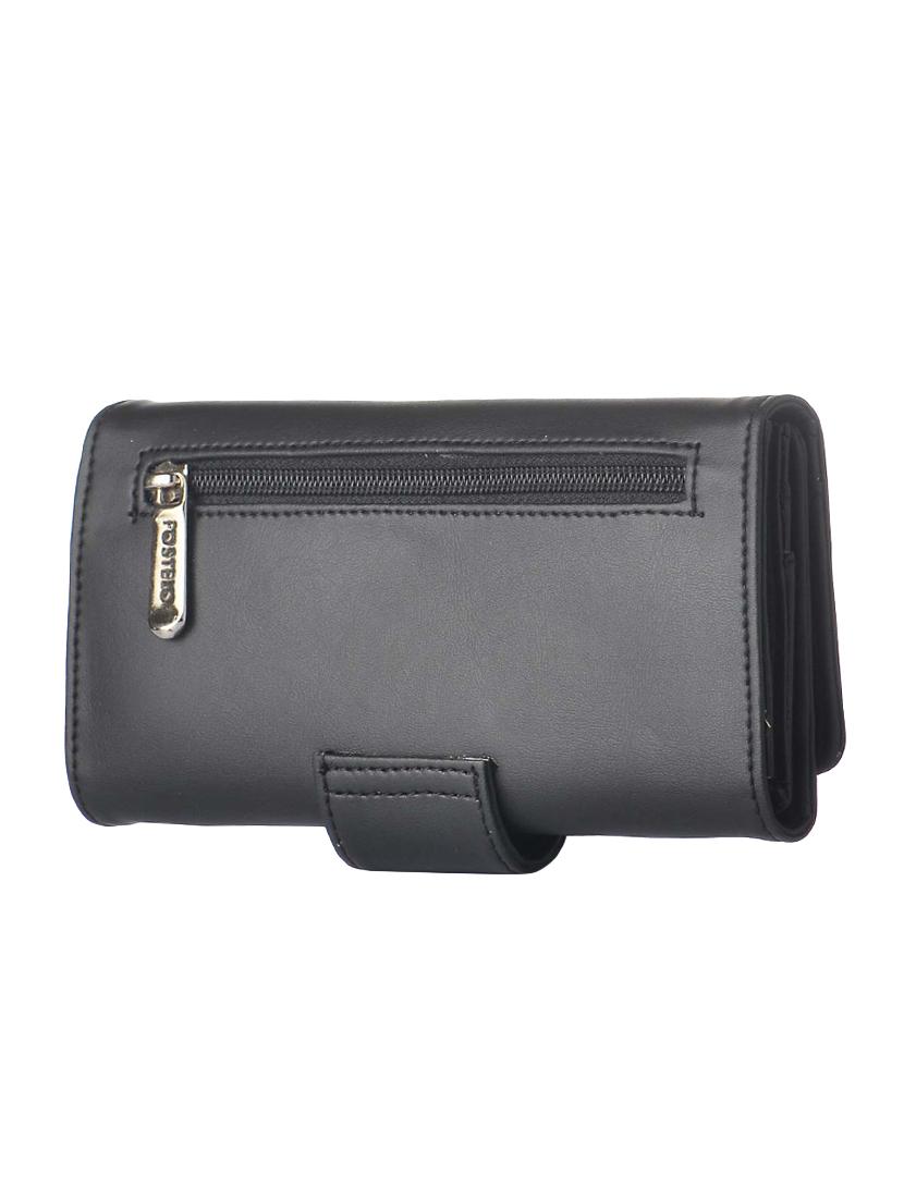 black leatherette regular clutch - 14533596 - Zoom Image - 2