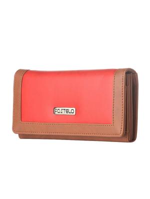 red leatherette regular clutch - 14533603 - Standard Image - 4