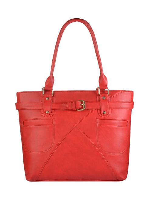 red leatherette regular handbag - 14533611 - Standard Image - 1