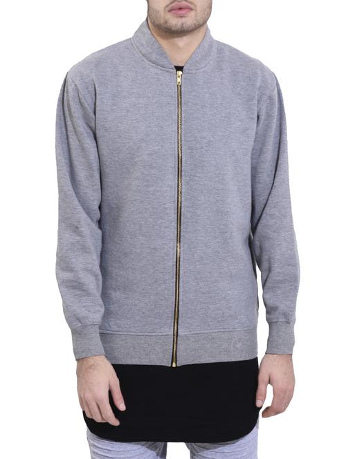 grey fleece casual jacket - 14533692 - Very Small Image - 1
