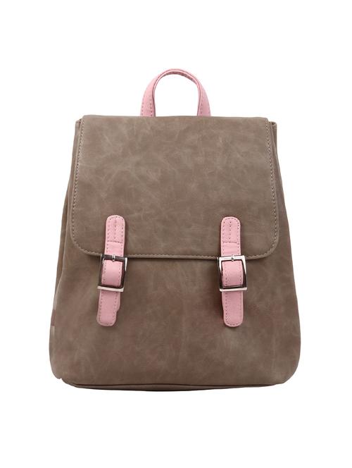 grey leatherette backpack - 14533710 - Very Small Image - 1