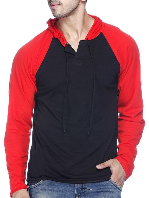 blue cotton color block t-shirt - 14533829 - Standard Image - 1
