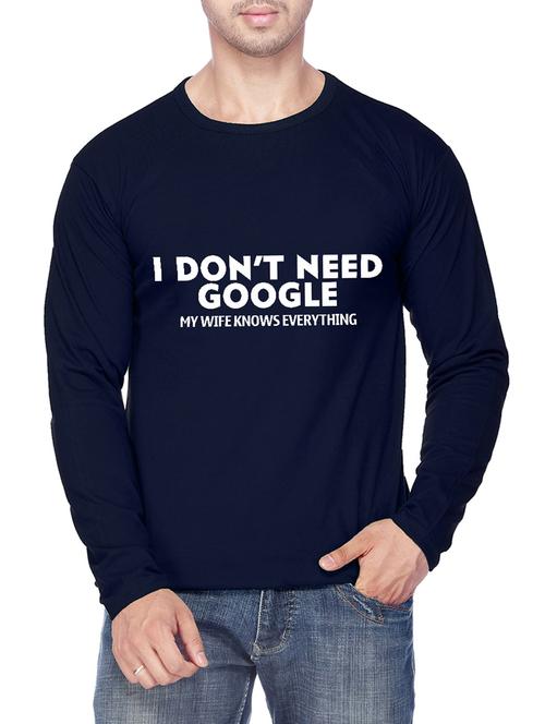 navy blue cotton t-shirt - 14533833 - Standard Image - 1