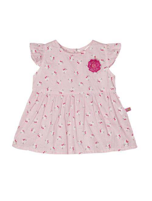 pink cotton frock - 14533975 - Standard Image - 1